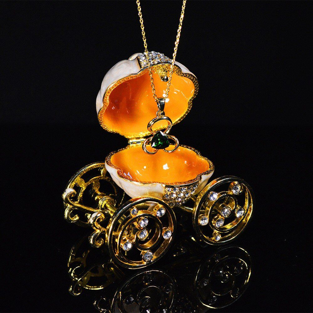 QIFU handicrafts The pumpkin carriage jewelry boxes