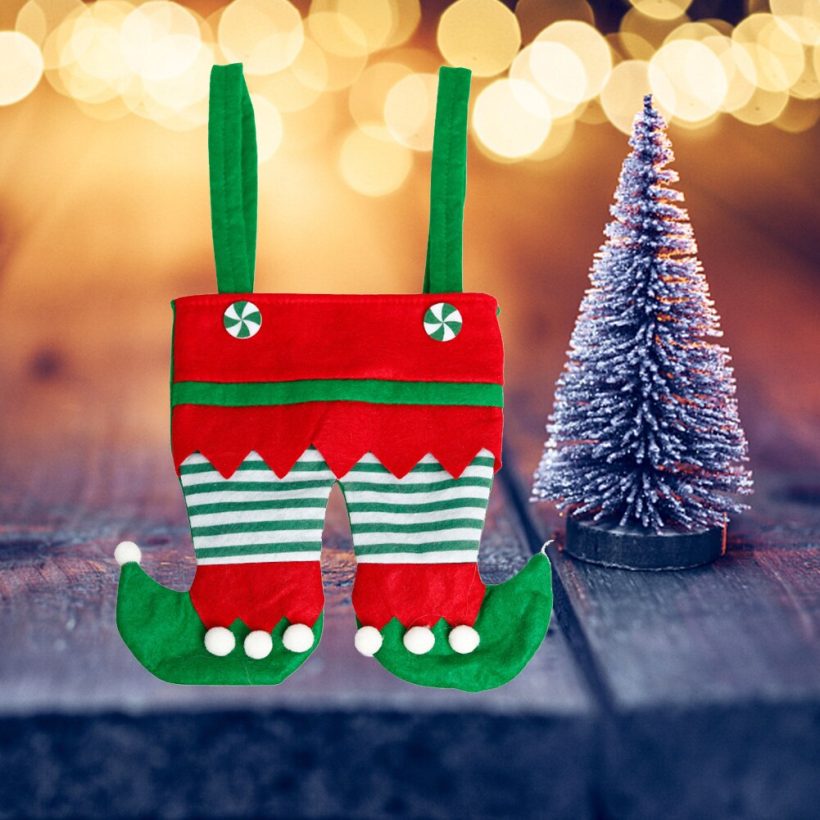 Treat Santa PantS Portable Gift Wrap Baskets