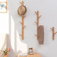 New 8/11 Hooks Coat Rack Wall Solid Wood Wall Hanging