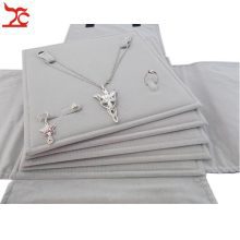 Velvet Jewelry Display Storage Travel Roll Bag
