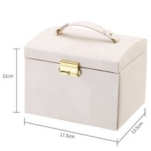 Jewelry Box Large Capacity Leather Storage Jewelry Box