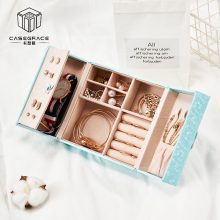 Jewelry Box Organizer Travel Portable Universal Leather Ring