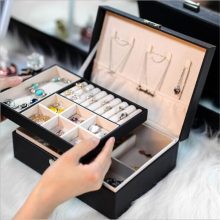 Large Jewelry Box Single/Double Dressing Chest Storage Box