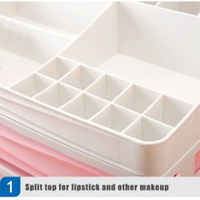 Storage Box Cosmetic Makeup Organizer with Drawer Lipsticks