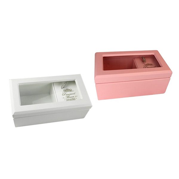 Wooden Musical Jewelry Box Display Case Jewely Organizer
