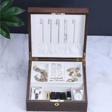 Wooden Jewelry Box Women with Lock
