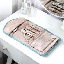 Travel Jewelry Organizer Roll Foldable Jewelry Case
