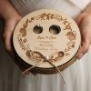 Handmade Wedding Ring Box Name Letter Jewellery Box