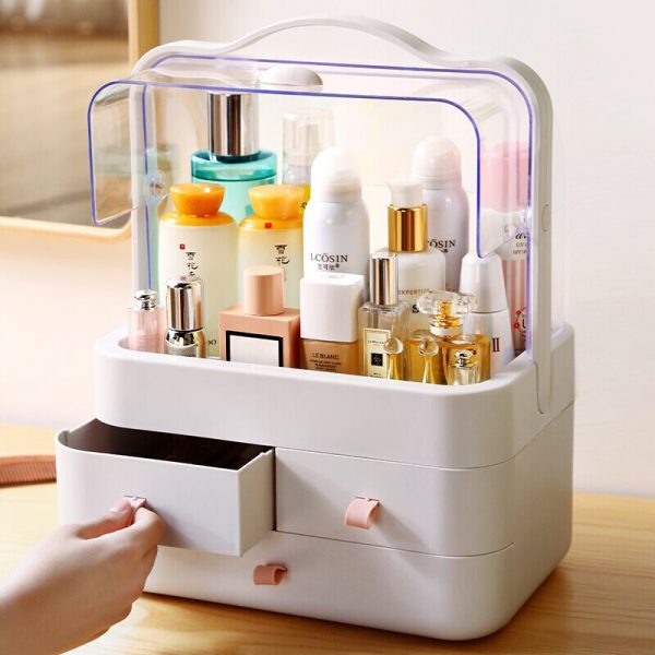 Waterproof Cosmetic Case Desktop Storage Box Jewlery Box