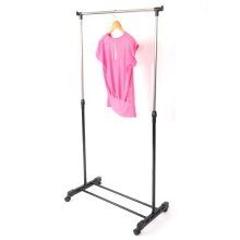 Dual-bar Vertical & Horizontal Stretching Stand Clothes Rack