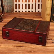 Wooden Storage Jewelry Box Big Vintage Wood Box