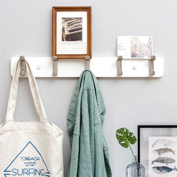 3/4/5 Hooks Creative Hook Wall Coat Rack