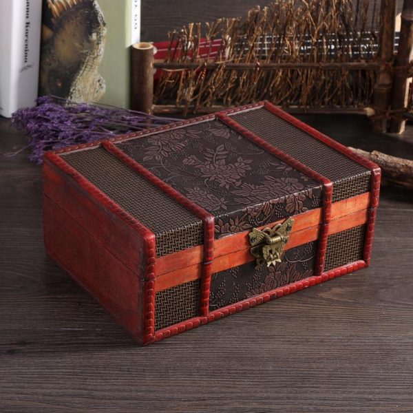 Elegant Vintage Wooden Jewelry Box – Secure, Stylish & Space-Saving