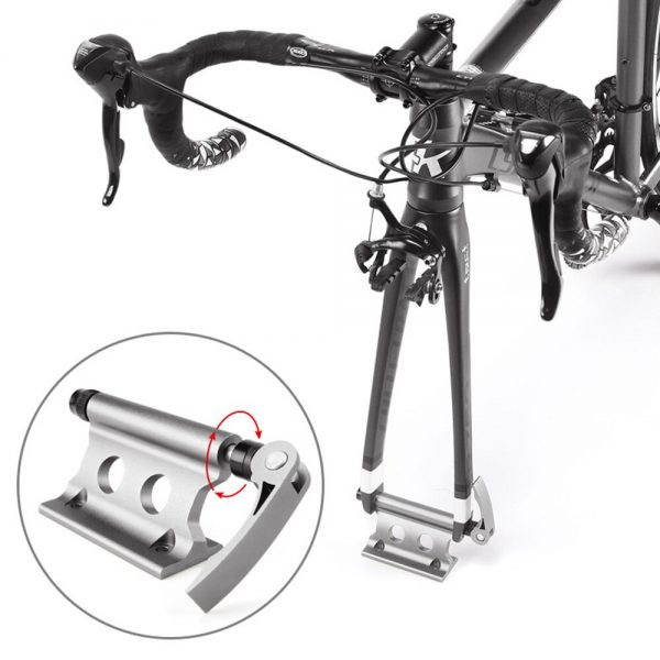 Explore Beyond Limits with the Portable Alloy Bicycle Front Rack Carrier - Quick Release, Versatile, and Ideal for Carrying Your Bike Anywhere