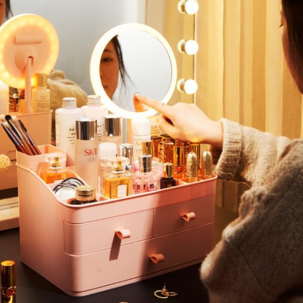 Large Capacity Drawer Makeup Organizer Jewelry Nail Polis