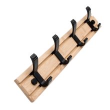 Wooden Hooks Clothes Coat Hanger Stand Storage Slide