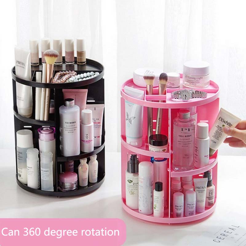 360-degree Rotating Makeup Organizer Brush Holder