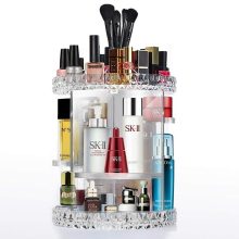  360 Rotating Cosmetics Organizer Adjustable Multi-Function Cosmetic