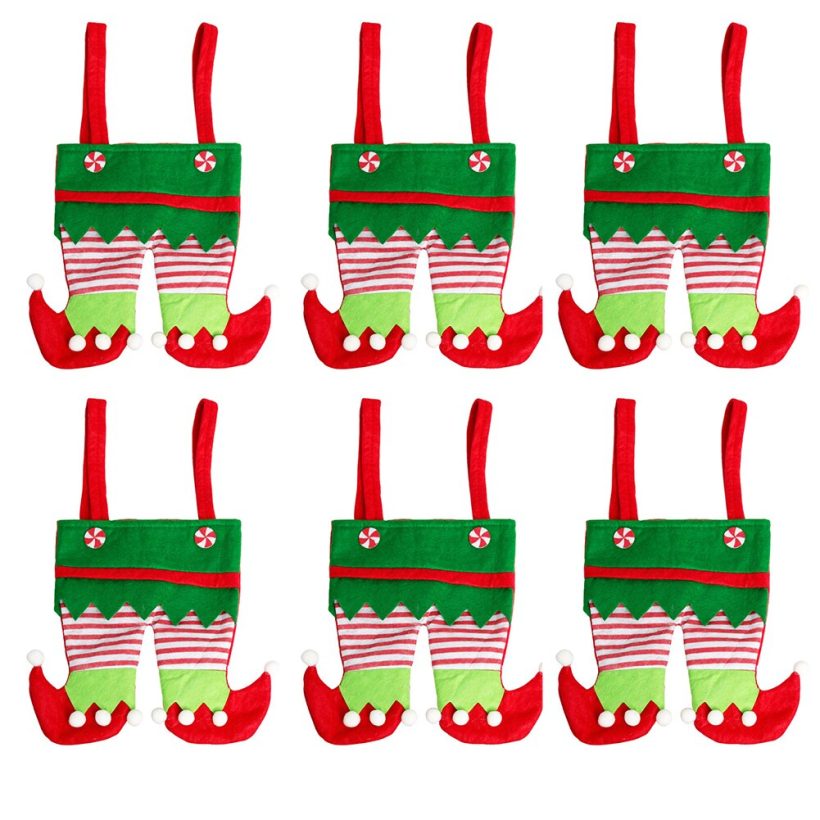 Decor Santa PantS Kids Wedding Packaging Reusable Treat