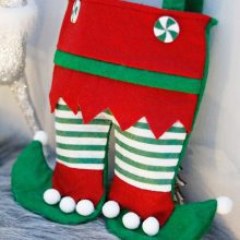 Santa PantS Christmas Candy Bag Gift Wrap Kids
