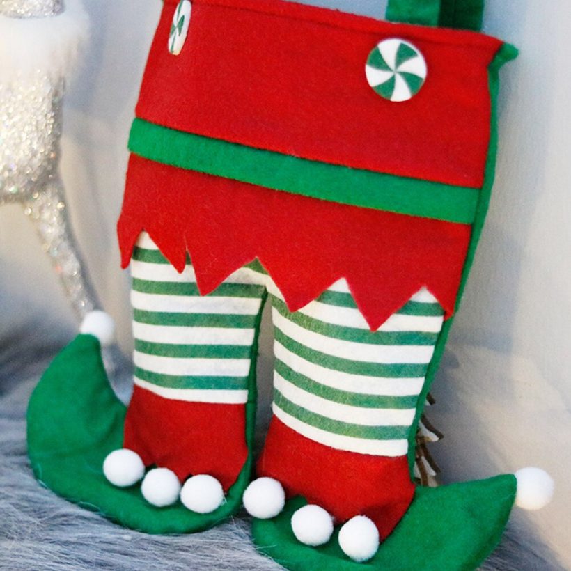 Santa PantS Christmas Candy Bag Gift Wrap Kids