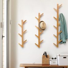 Wall Mount Hanger Rack 6 Hooks Clothes Rack Entryway