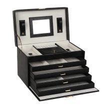 Large Jewelry Boxes Rings Necklace Storage Case Girls