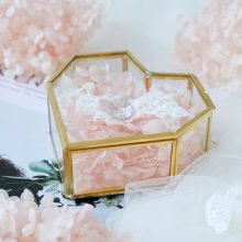 Flip Love Heart Shaped Geometric Glass Jewelry