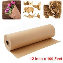 30m Brown Kraft Paper Roll: Your Versatile Gift Wrapping & Craft Companion