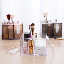 Plastic Makeup Organizer Transparent Cosmetics Storage