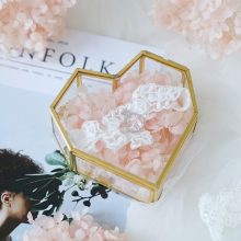 Flip Love Heart Shaped Geometric Glass Jewelry