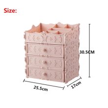 Fashion Plastic Cosmetic Drawer Container Makeup Organizer Box