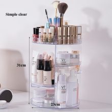  360 Rotating Cosmetics Organizer Adjustable Multi-Function Cosmetic