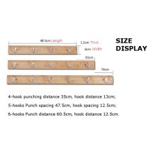 Hanger Hooks Living Room Closet Wooden Hat Racks Coat Hanger