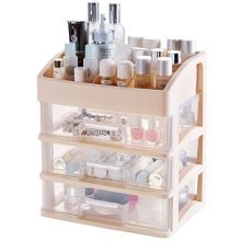 Plastic Makeup Organizer Two-Layers Jewelry Box Cosmetic