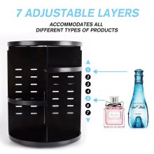 360 Rotating Makeup Organizer Cosmetic Storage Rack Brush Holder