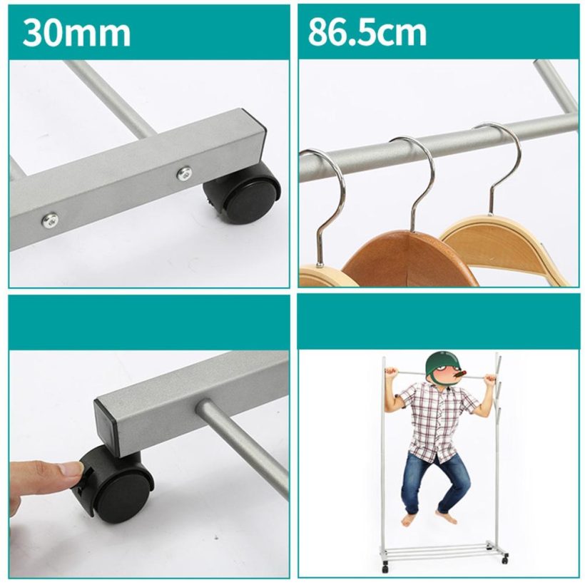 3 in 1 Drying Rack Multifunction Clothes Hanger Coat Rack