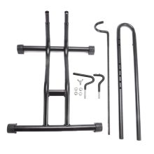 Heavy L-type Bicycle Coated Steel Display Floor Rack