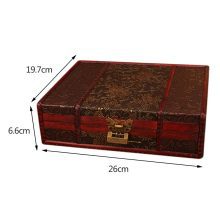 Vintage Wooden Jewelry Storage Box – Classic Style with Metal Lock