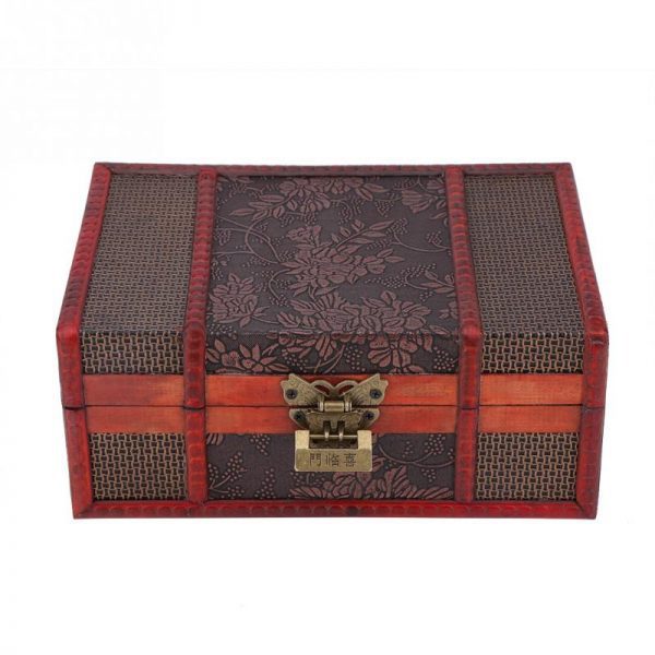 Elegant Vintage Wooden Jewelry Box – Secure, Stylish & Space-Saving