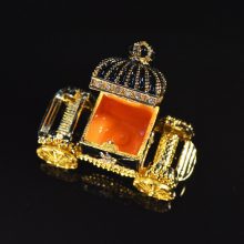 Europe art craft beautiful carriage jewelry box