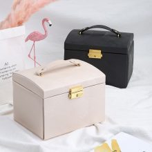 Large Capacity Jewelry Box Storage PU Leather Necklace