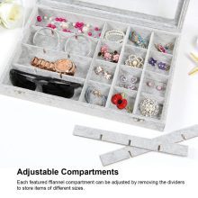 Storage Earring display stand Silver jewelry box
