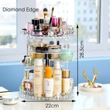  360 Rotating Cosmetics Organizer Adjustable Multi-Function Cosmetic