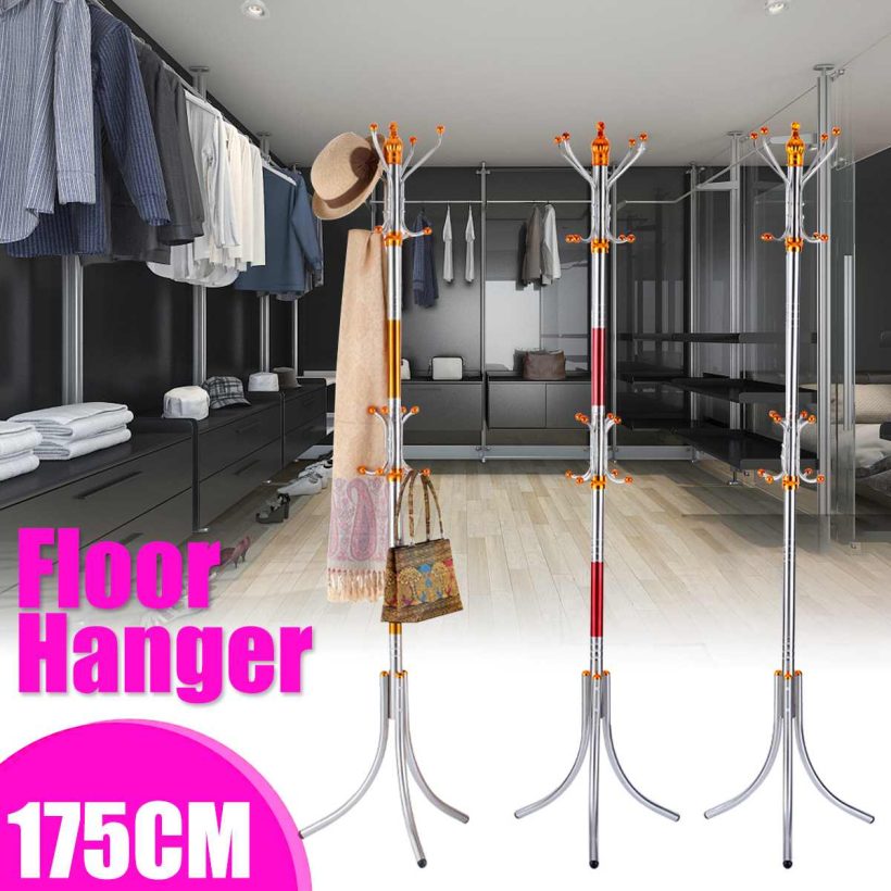 Hat Display Stand Floor Coat Rack Multi Hooks