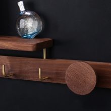 Wood Hanger Wall Hat Rack