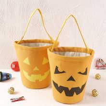 Halloween Bucket Gift Wrap Cotton Handbag