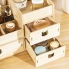 Wood Cosmetic Organizer Diy Assembly Wooden