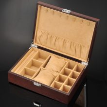 Exquisite Jewelry Box Women Leather Packaging Necklace Rings