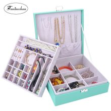 Lock Cattle Pattern Leather Earrings Jewelry Organizer